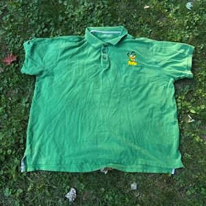 Disney Pluto Polo Shirt Men's 4XL‎ Green Embroidered Big Tall